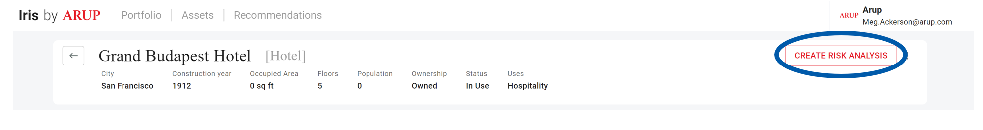 Create Risk Analysis)